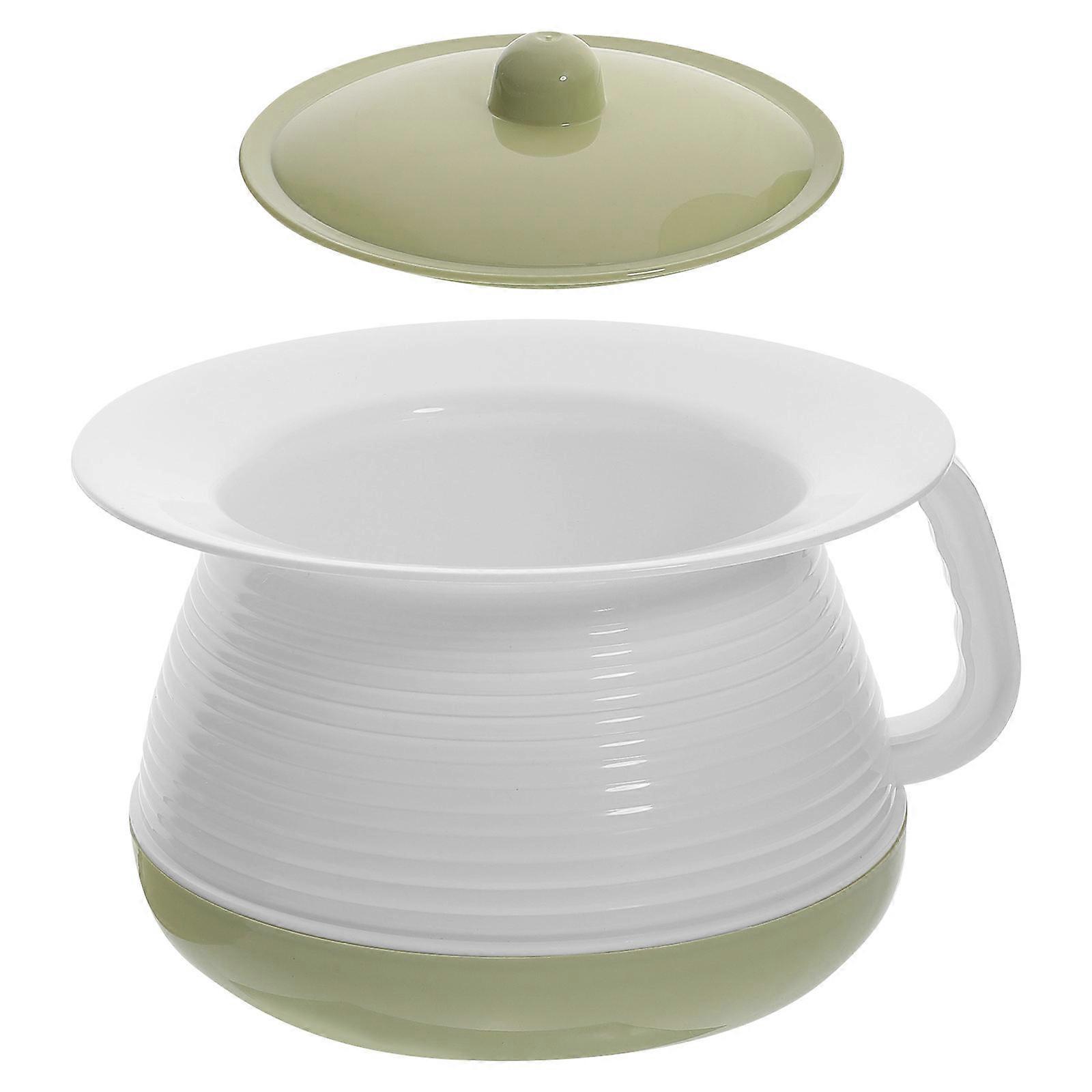 1 Set Plastic Spittoon Convenient Portable Practical Chamber Pot