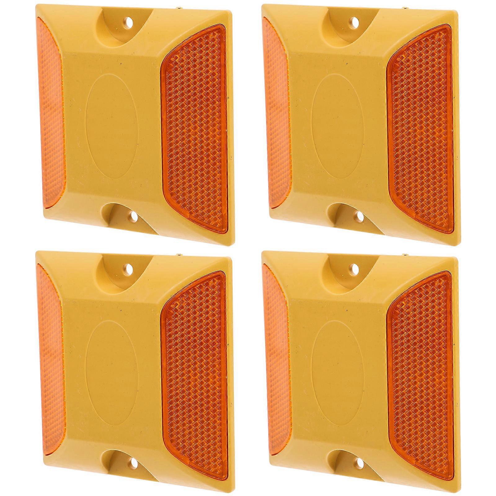 Driveway Reflectors Plastic Markers for Decoration 4Pcs Road Studs