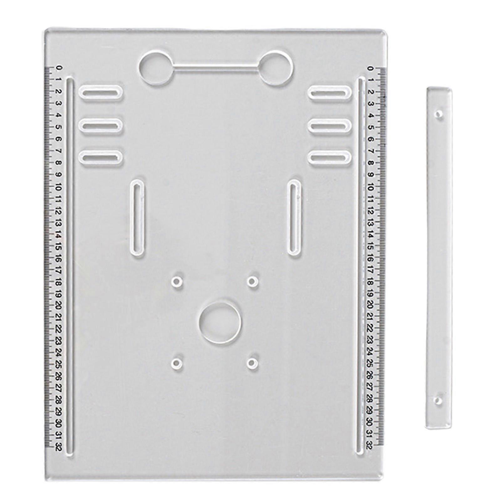 Precisions Marble Edges Machine Base 28x25cm Stable Support Quick setups & Dismantle Acrylic Base for Home & Constructio Multicolor