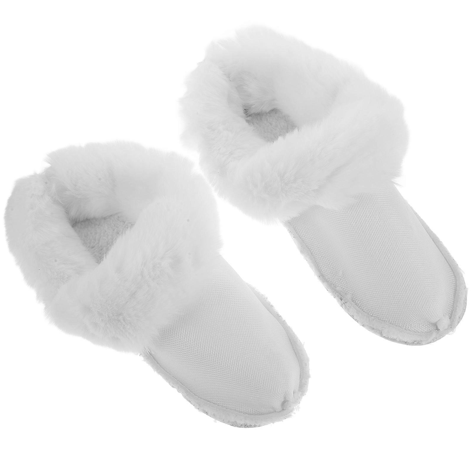 Fluffy Winter Shoe Inserts for Warmth Detachable Liner 1Pair