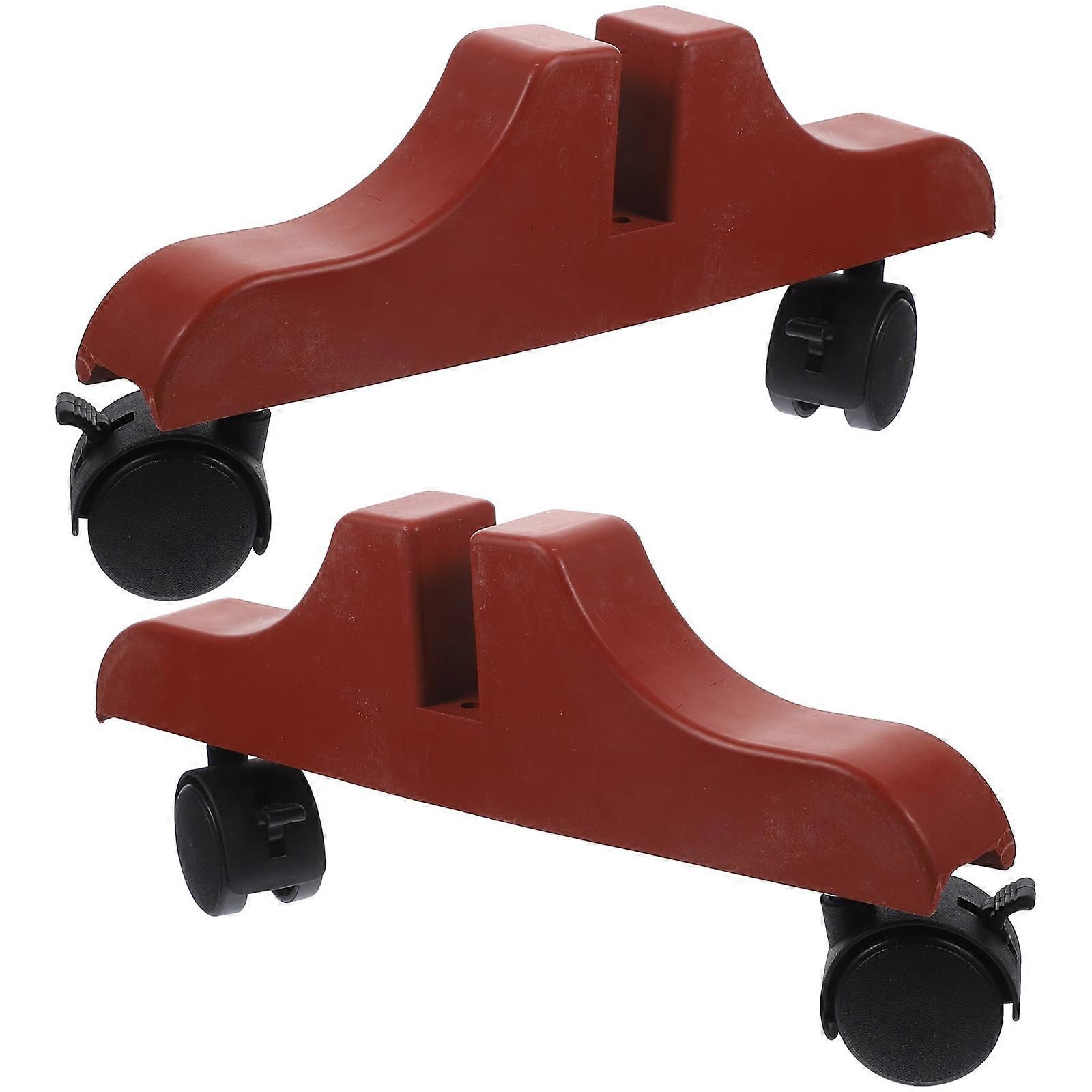 2Pcs Screen Divider Stand Plastic Divider Base Roller Convenient Room Divider Stand Base with Wheels