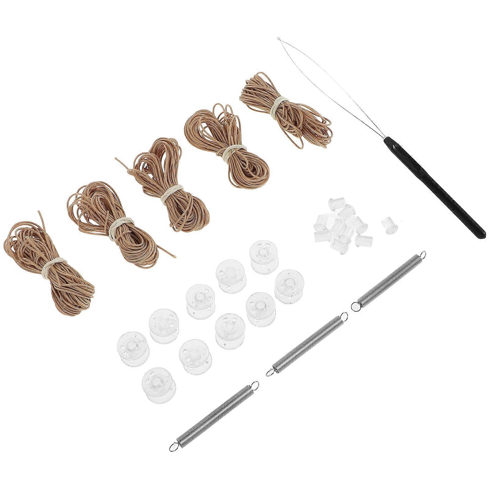 Rv Window Blind Repair Kit Pleated Shade with Springs 1Set Brown