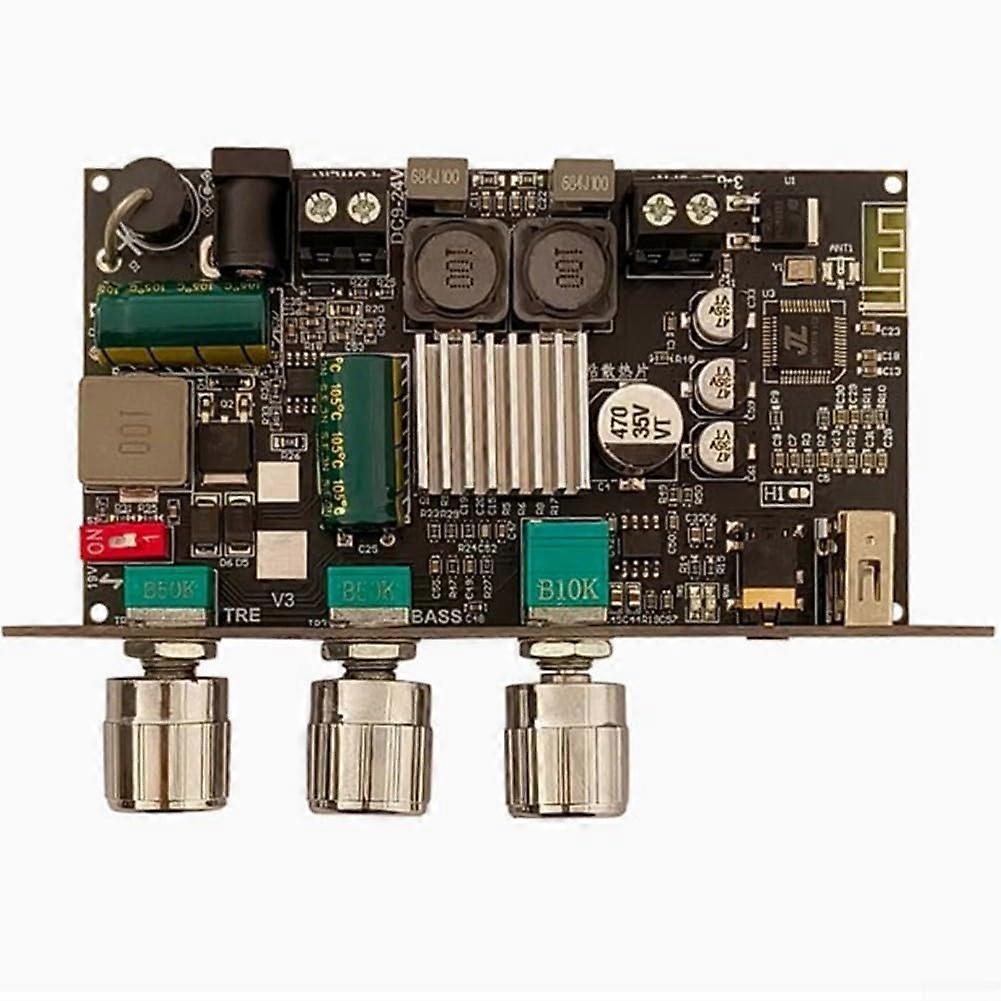 100W Digital Audio Amplifier Board with Stereo Boost for DIY Speakers, DC 924V AUX USB