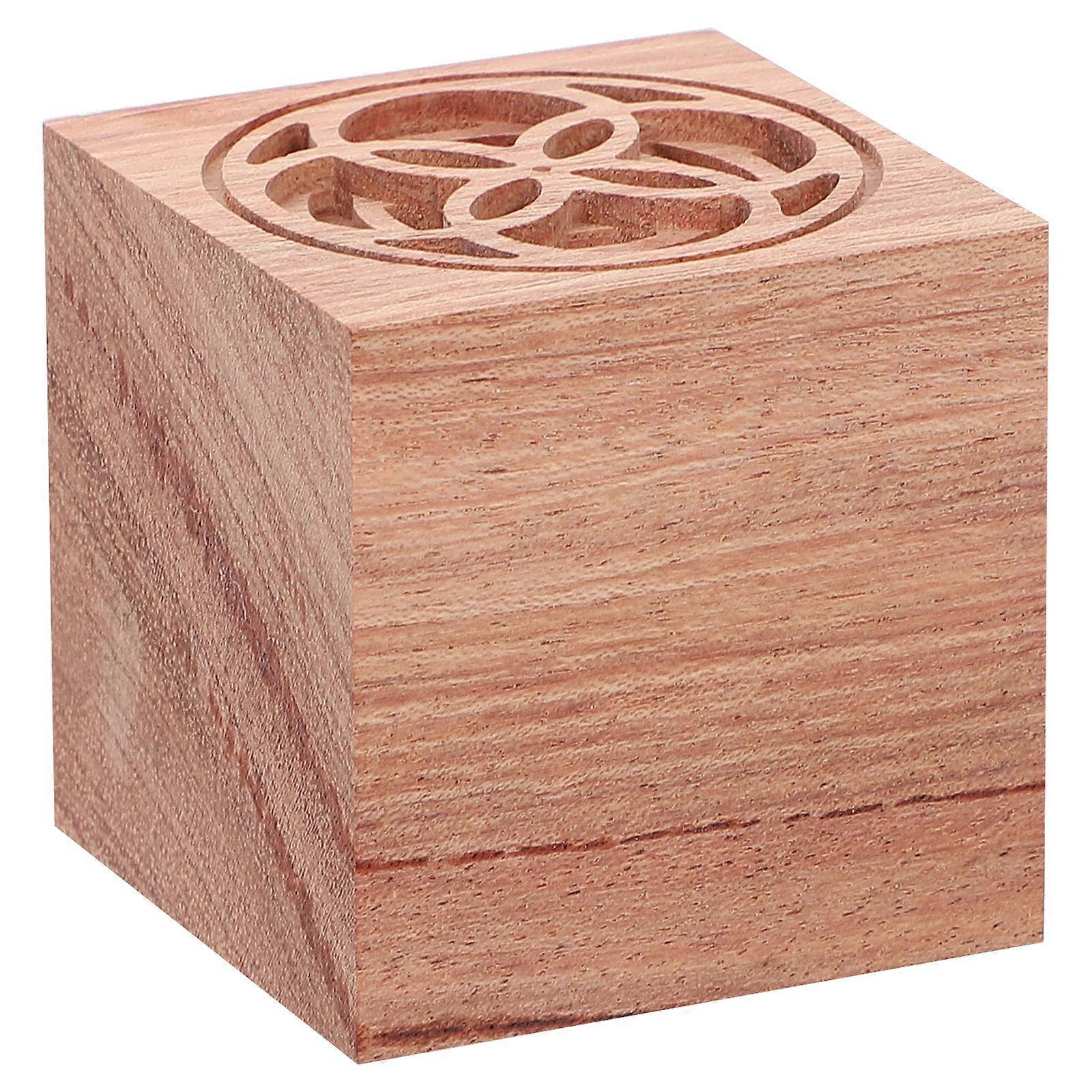 Essential Oil Diffusing Wood Aromatherapy Diffuser for Car 2Pcs Light Brown