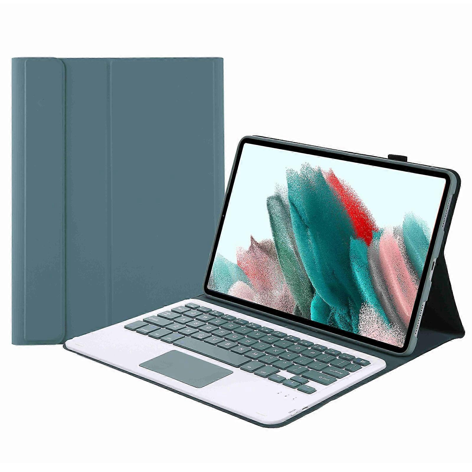 A08-A Leather Case Bluetooth-compatible Keyboard with Touchpad for Samsung Galaxy Tab A8 10.5 (2021)