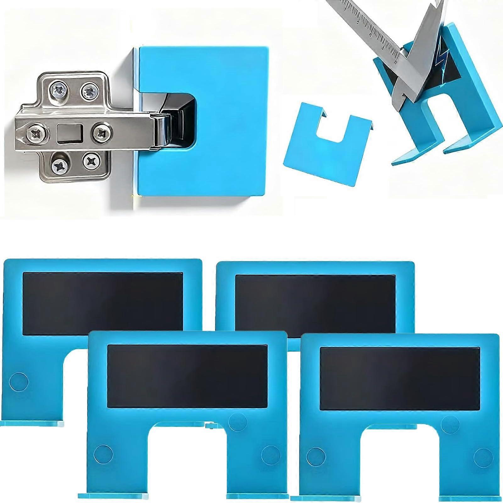 Door Hinge Jig with Magnetic NoDrill Installation, 2mm Precision Alignment Groove, Universal Guide Ref:5371