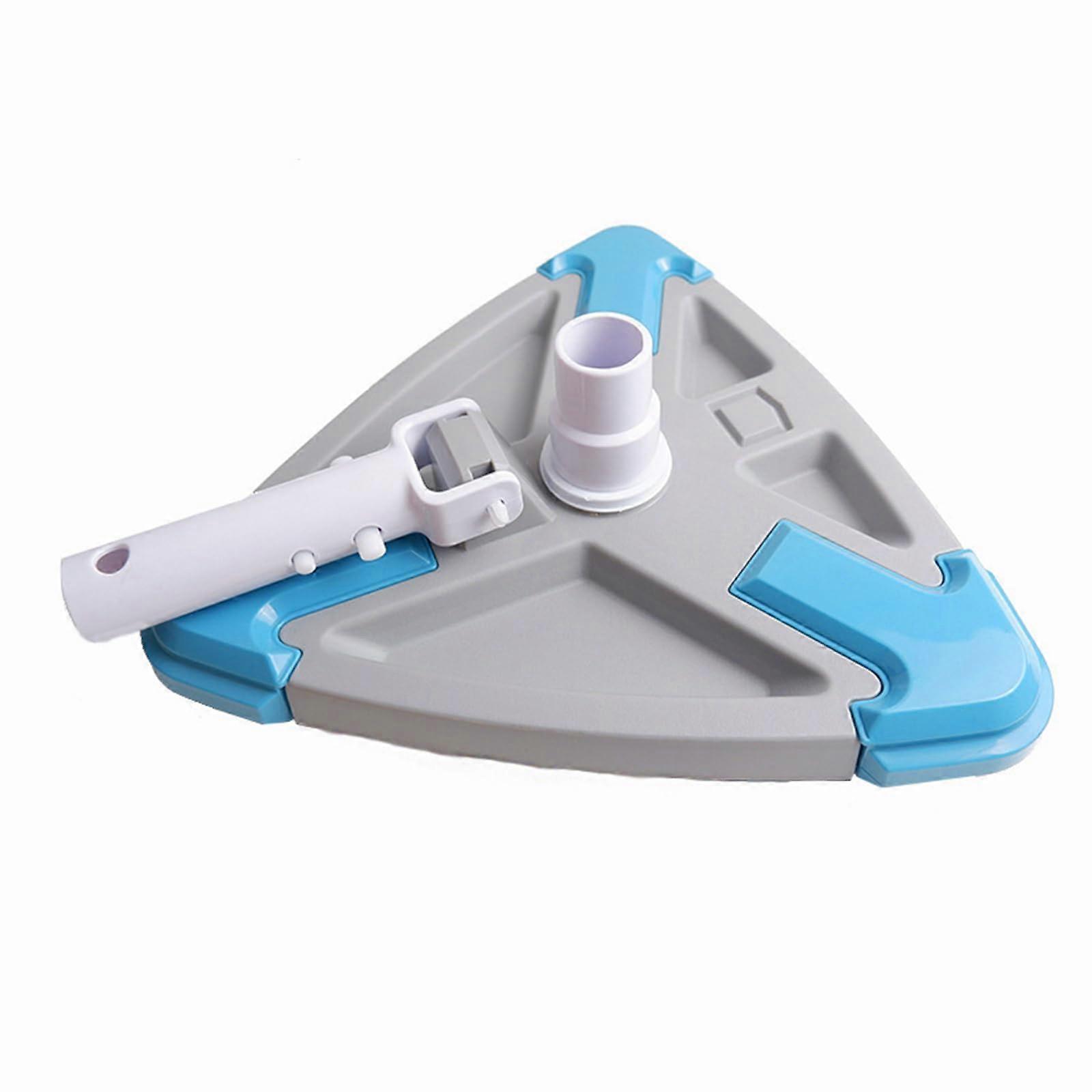 Triangular Pool Vacuum Head with Side Brushes for Corners and Walls Quick Swimming Pool Cleaner