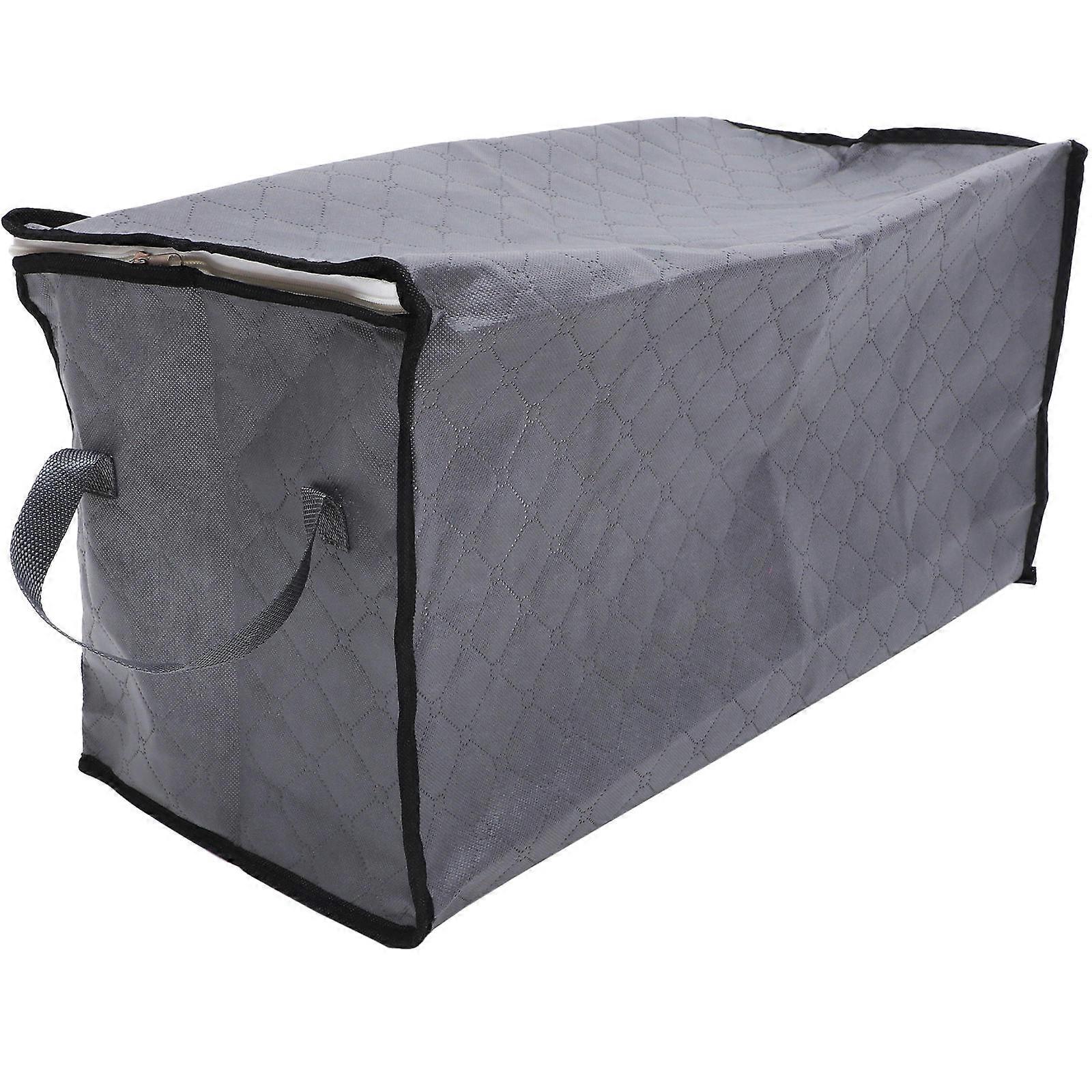 Rectangular Foldable Clothes Storage Bag For Home Organization And Moving Needs In Grey Featuring Simple Design 1 Set
