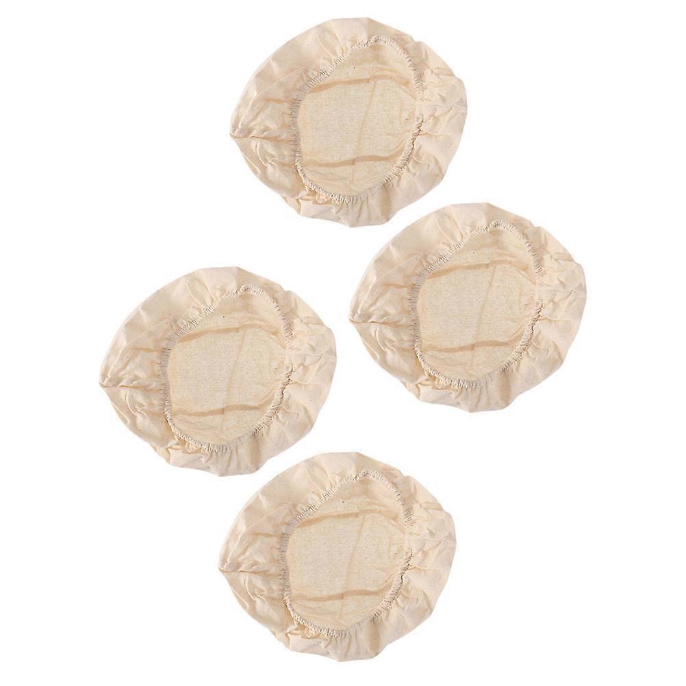 Bread Basket Cloth Cover Beige for Baking Use 4Pcs Fermentation Basket Liners