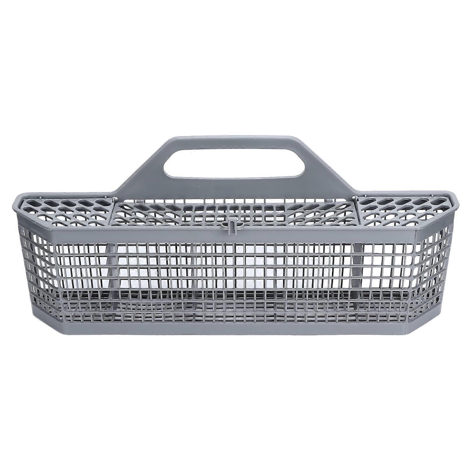 WD28X10128 Dishwasher Silverware Basket Replacement, Durable Grey Plastic for GE Models