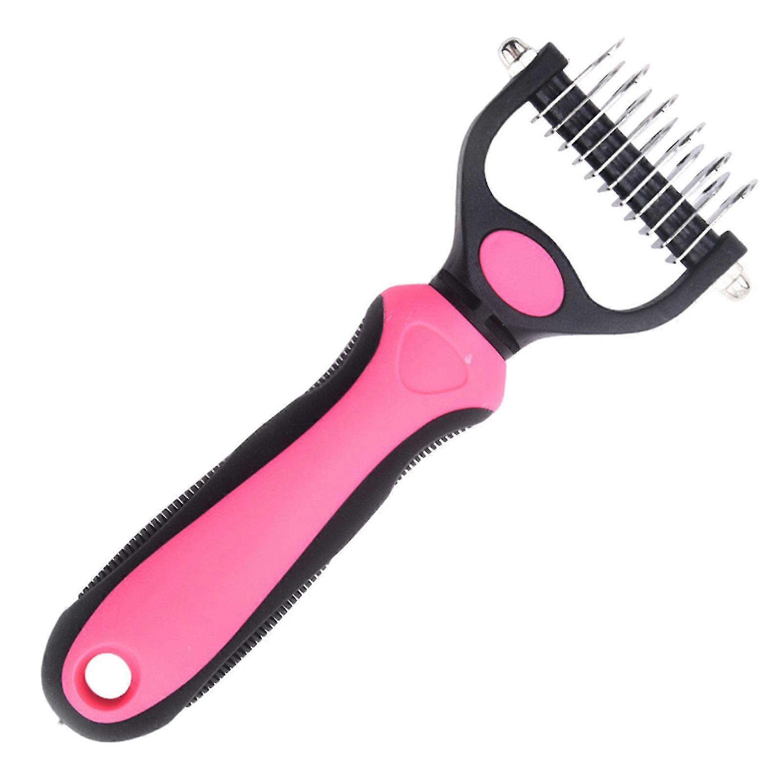Professional Pet Grooming Rake Comb for Shedding Ultimates Pet Grooming Tool for Removing Mats 25-26