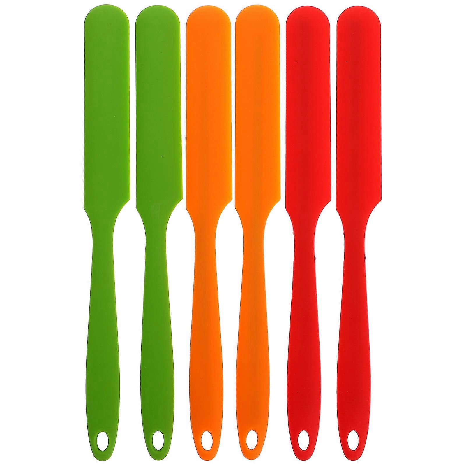 Food Grade Silicone Baking Spatula Practical For Restaurant Use 6Pcs