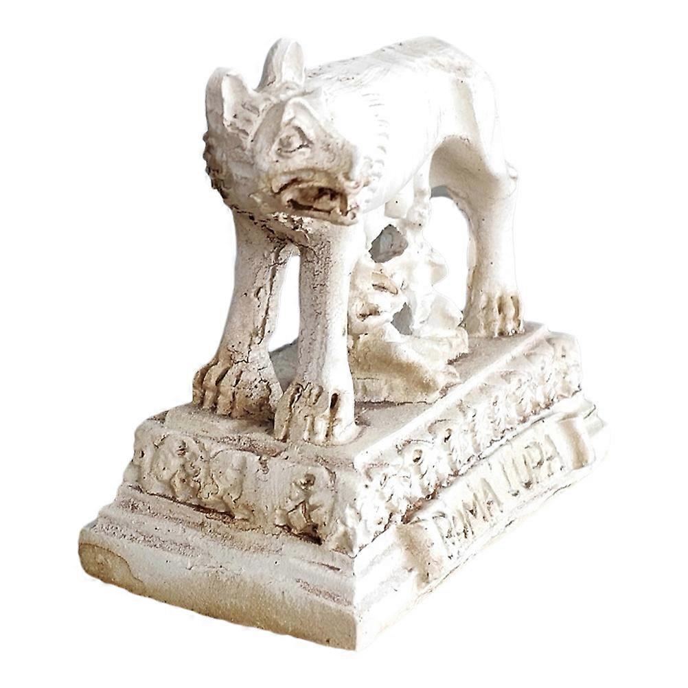 Realistic Simulation Wolf Figurine Resin for Desktop Display 2Pcs Ornament