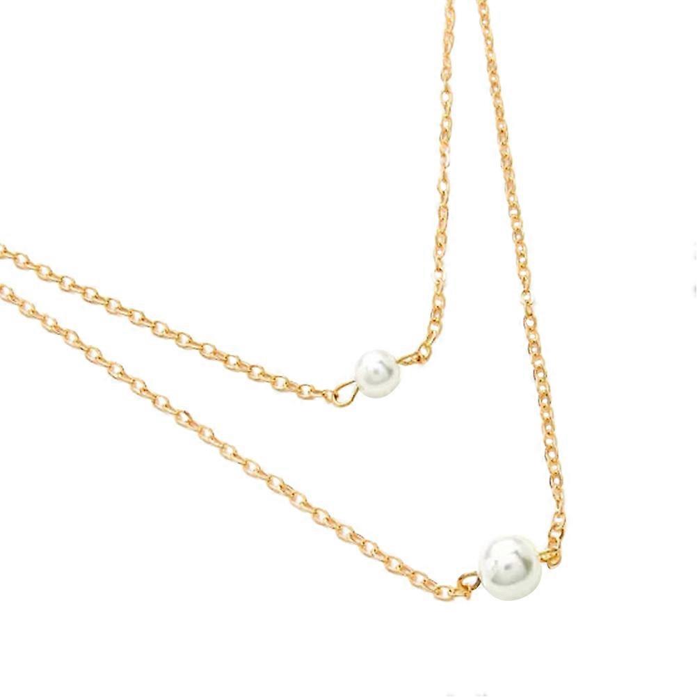 Double Layer Necklace Women's Accessory Special Occasions Chic 1Set
