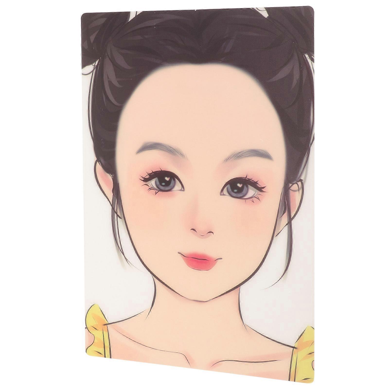 Face Painting Practice Board Reusable Makeup Skill Practice 1Set
