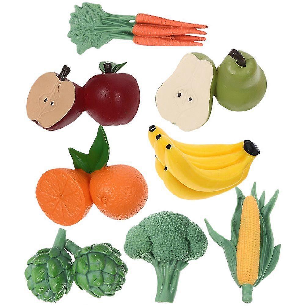 1 Set Fruit Vegetable Models Lifelike Fruit Model Photography Vegetable Model Realistic Vegetable