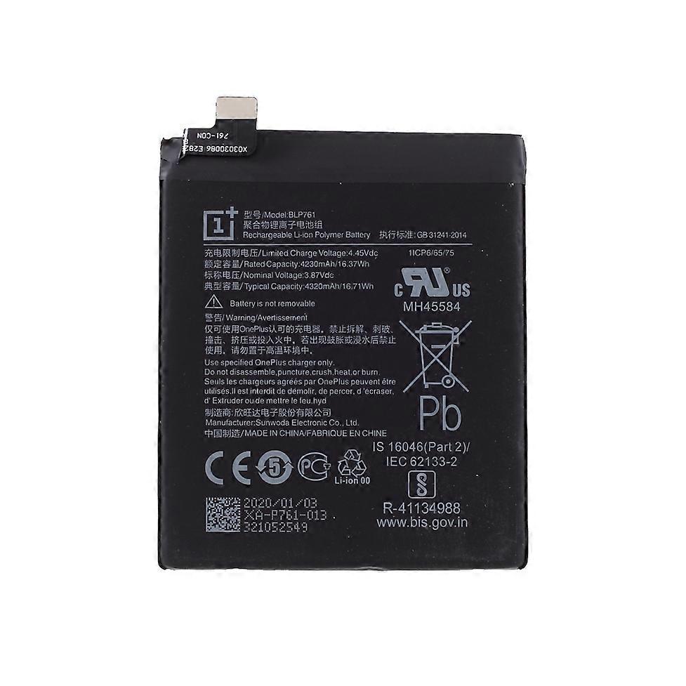 3.87V 4230mAh Battery Replacement (Encode:BLP761) for OnePlus 8
