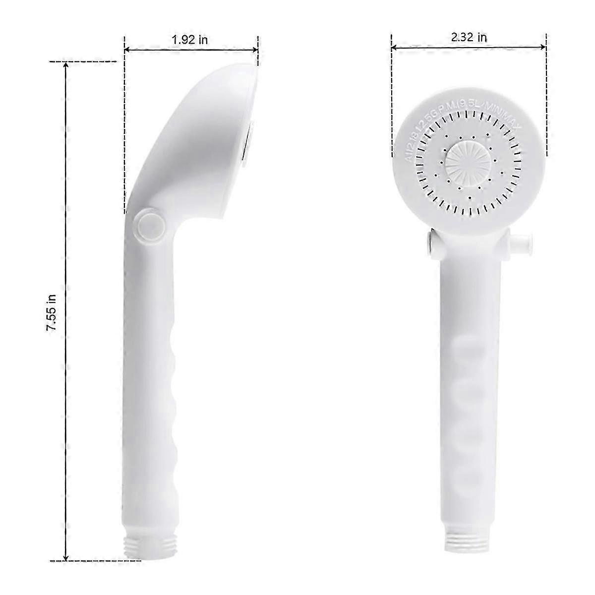 RV Shower Replacement Shower Head with Hose & Guide Ring