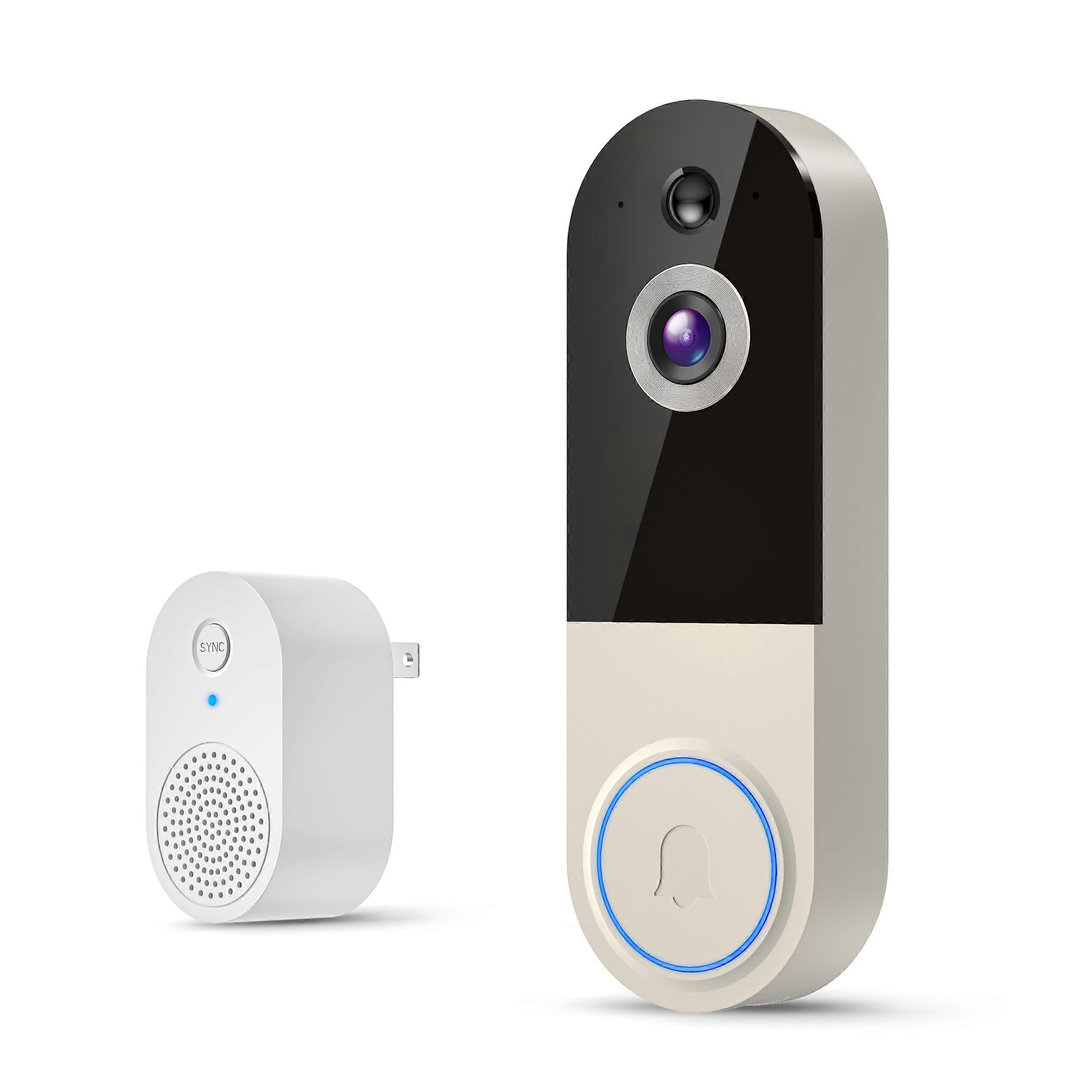 Wireless Video Doorbell with AI Human Detection, Night Vision, TwoWay Audio, Battery Powered, Cloud Storage