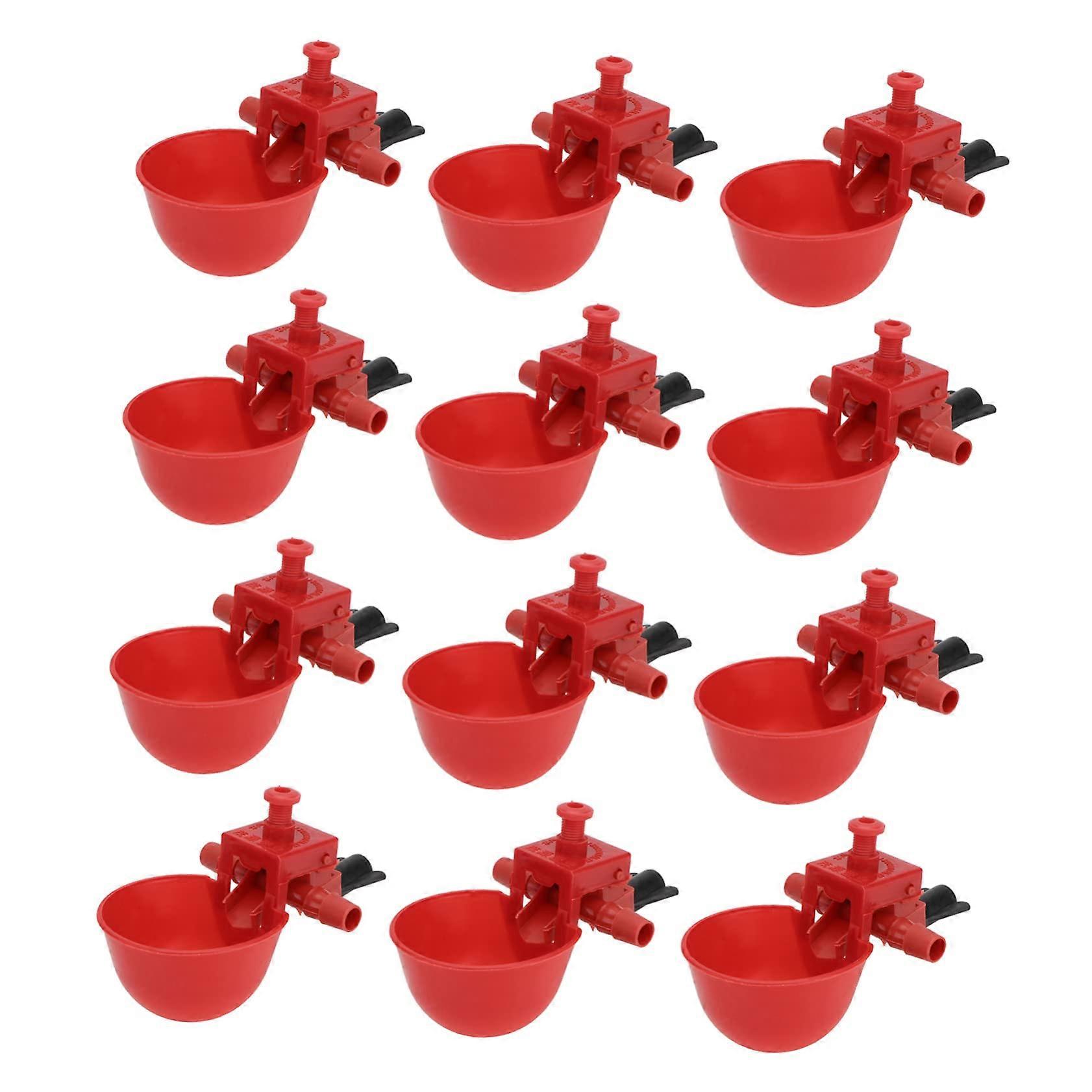 Automatic Chicken Waterer Adjustable Poultry Drinking Cup for Coop Birds Pigeons Controlled Water Flow