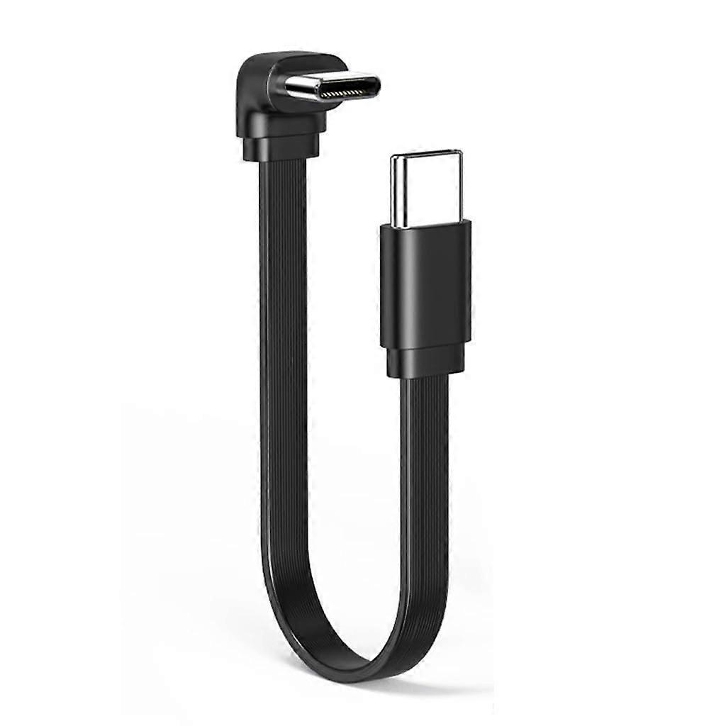 USB C Fast Charging Cable 66W 0.2m 90° Elbow for Gaming and Speed Data Transfer