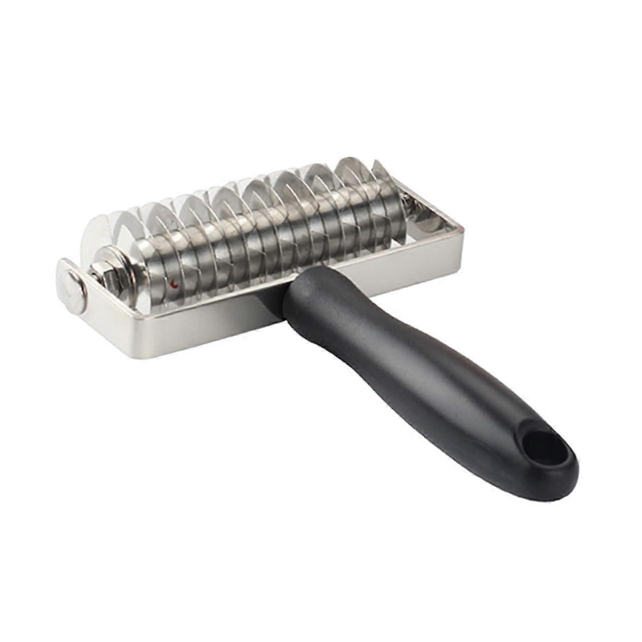 Dough Lattice Roller Cutter for Easy Pastry Patterns Pies Bread Baking Ergonomic Grip Tool
