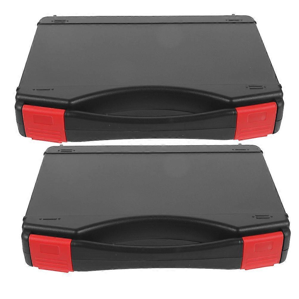 2pcs Plastic Case Tools Case Multifunctional Case Travel Supply Box Small Tool Organizer