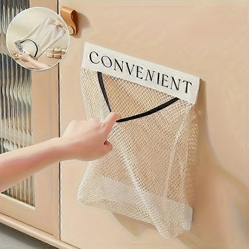 1 Large Capacity Mesh Storage Bag - Wall Mounted Storage Bag, Suitable for Kitchen Tools, Multifunctional Kitchen Storage Bag