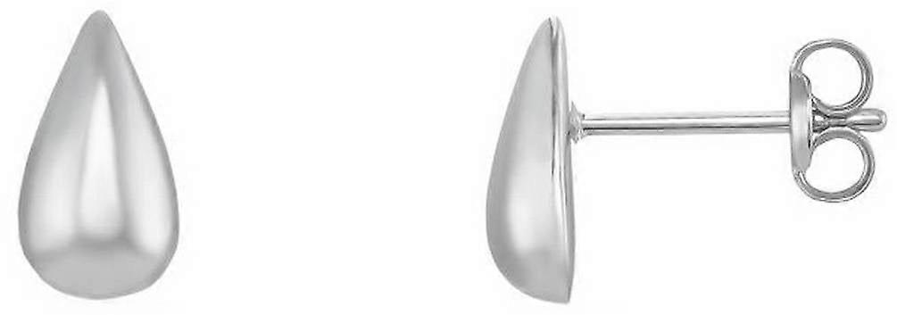 Mark Milton Pear Stud Earrings - White Gold