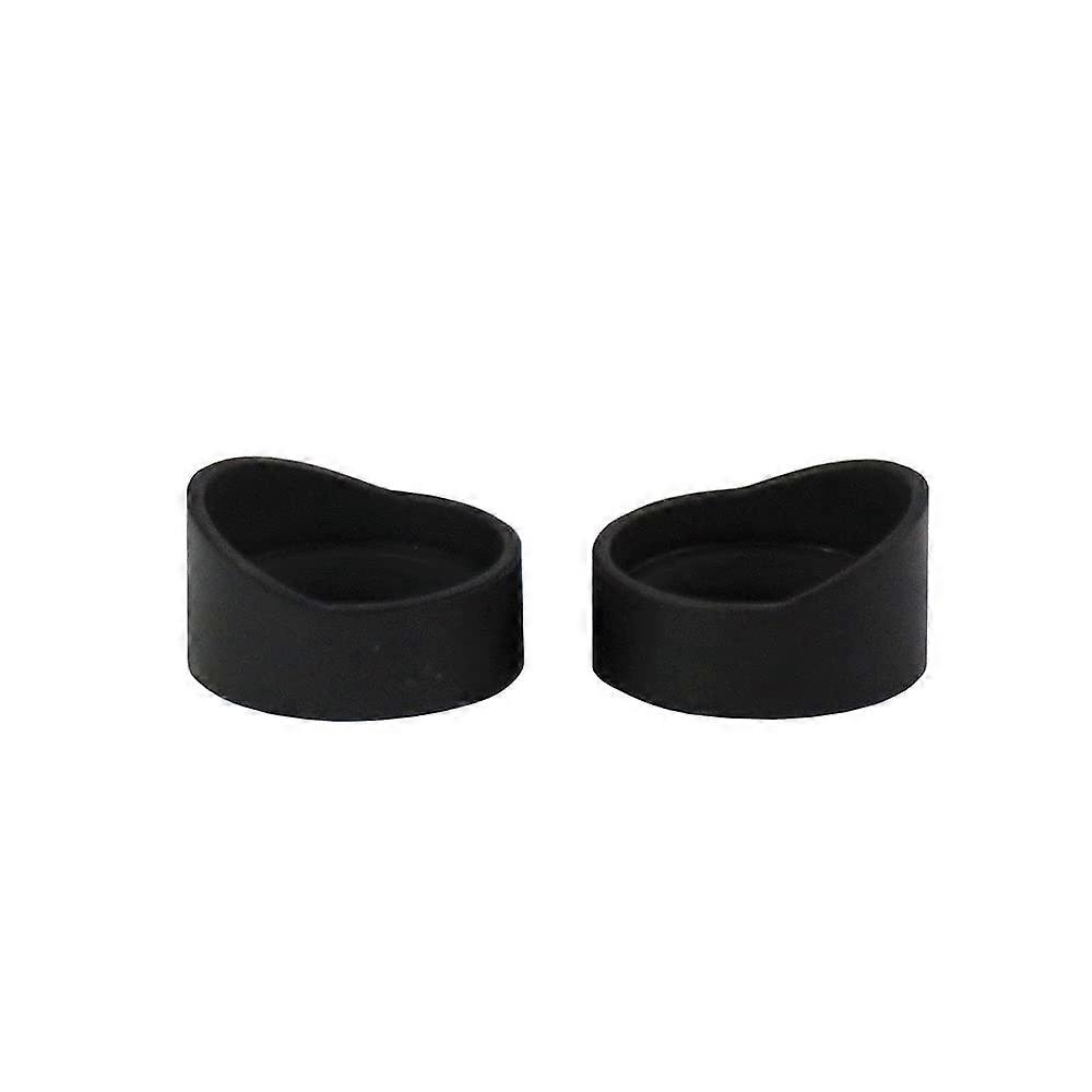 2PCS 27mm Oblique Angle Rubber Microscope Eyepiece Covers with Eye Protection for Binocular Use