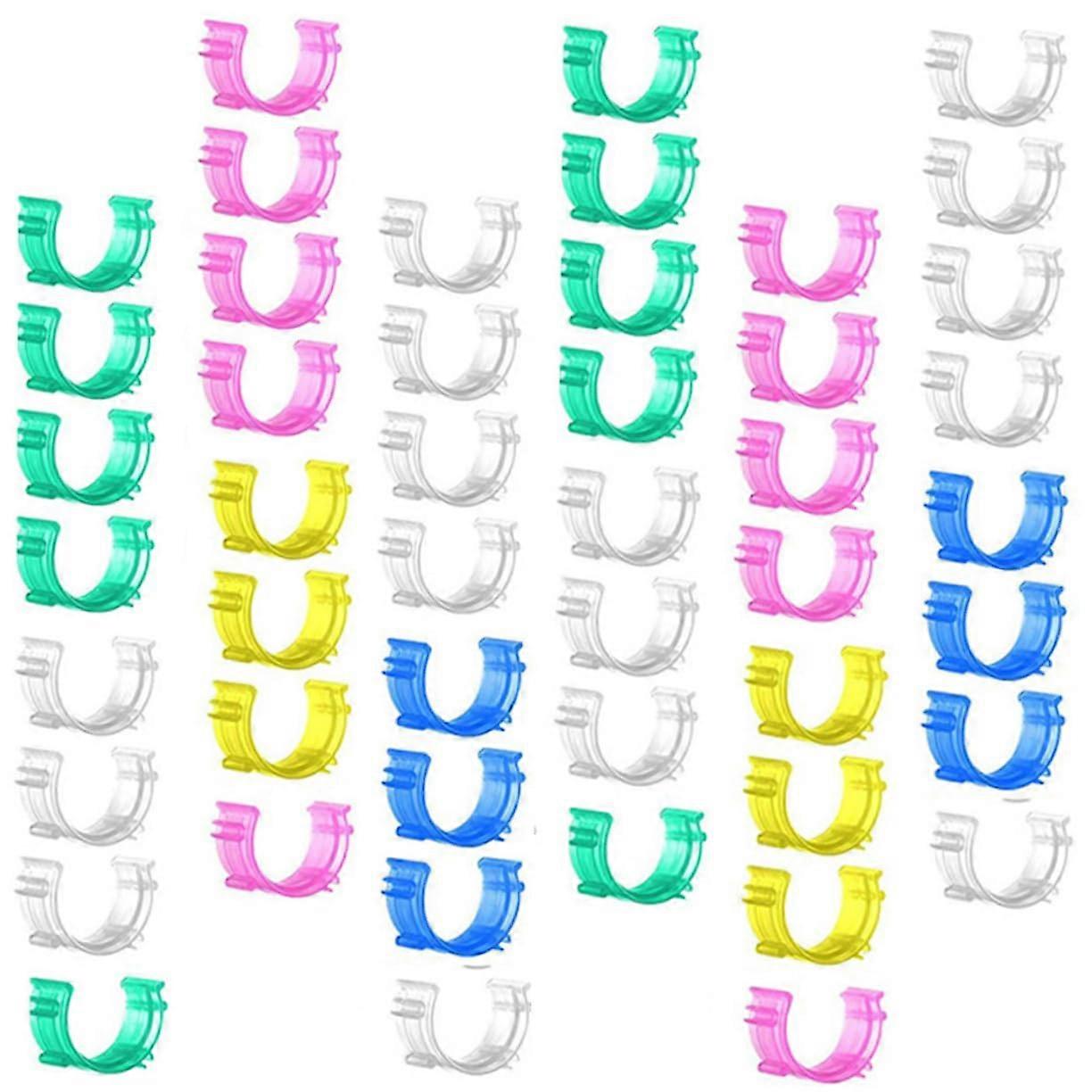 100pcs Colorful Sewing Bobbin Holder Clips for Tangle Thread Storage and Easy Spool Organization