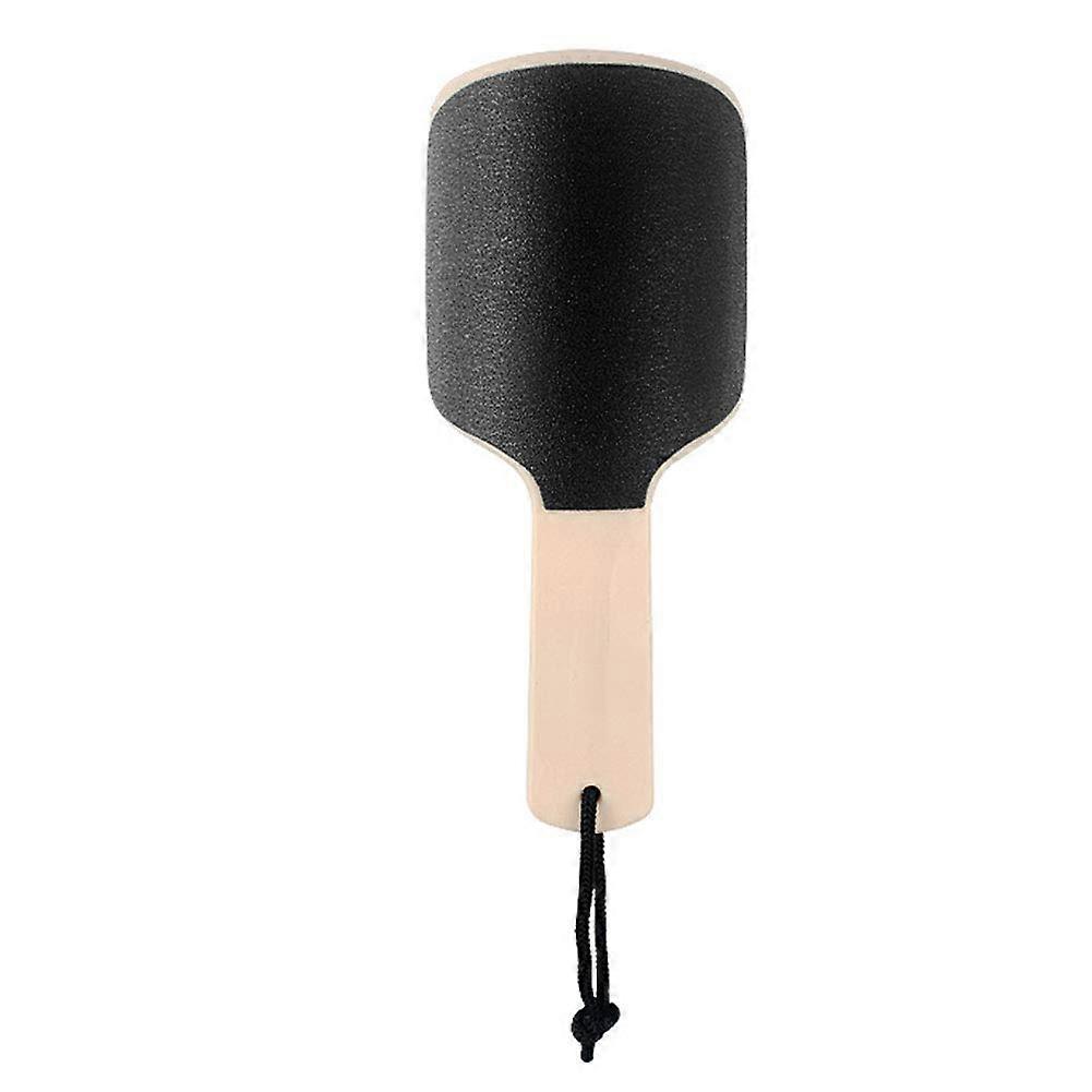 Double Sided Foot File Callus Remover with Curved Ergonomic Design and Hanging Loop, Beige