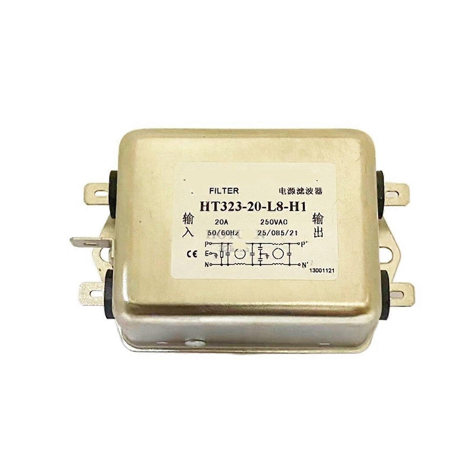 EMI Power Line Filter Single Phase 220V AntiInterference AC Noise Filter Stable Power Output