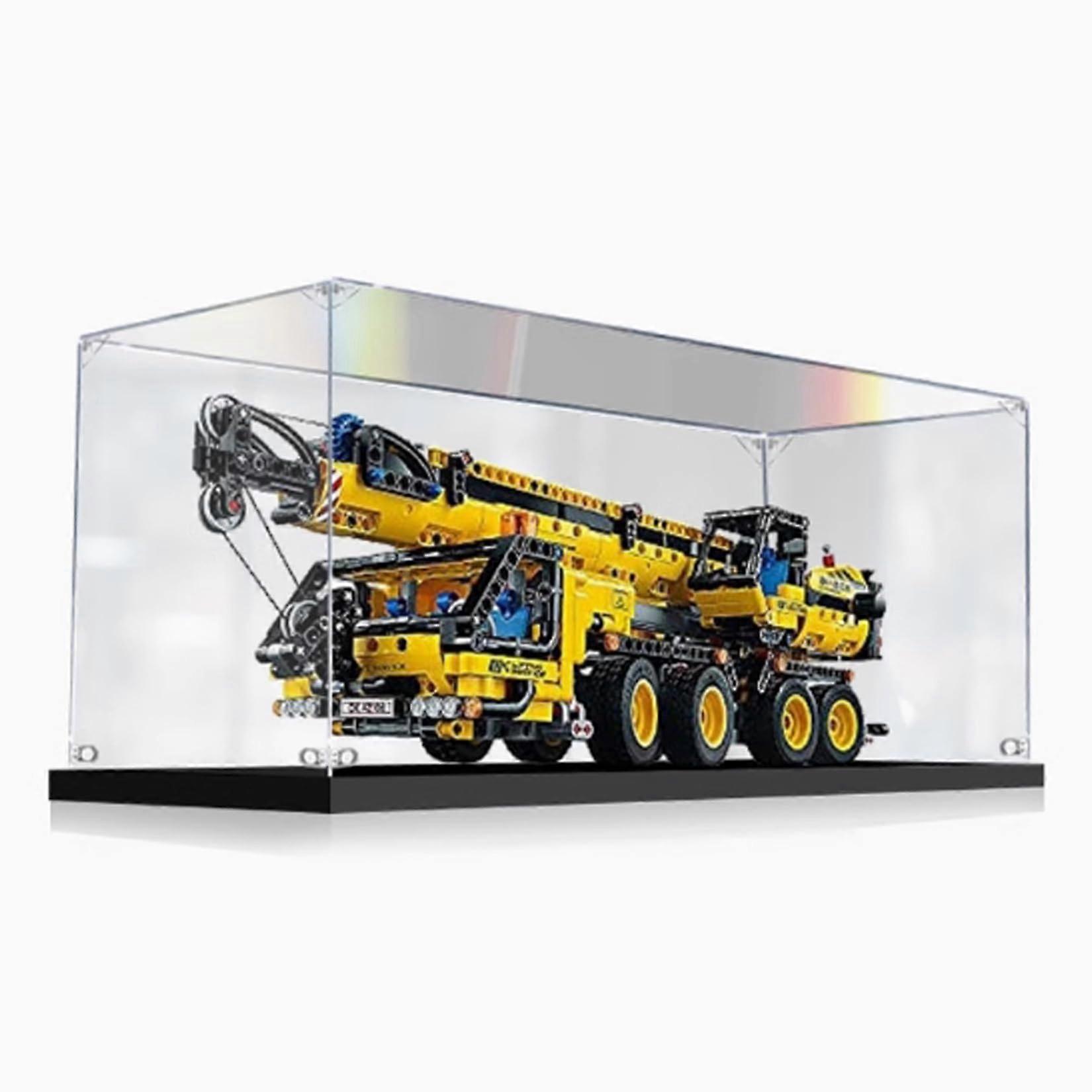 Clear Acrylic Display Case for  42108 Mobile Crane, Dustproof Protective Box, Durable and Easy Assembly Design