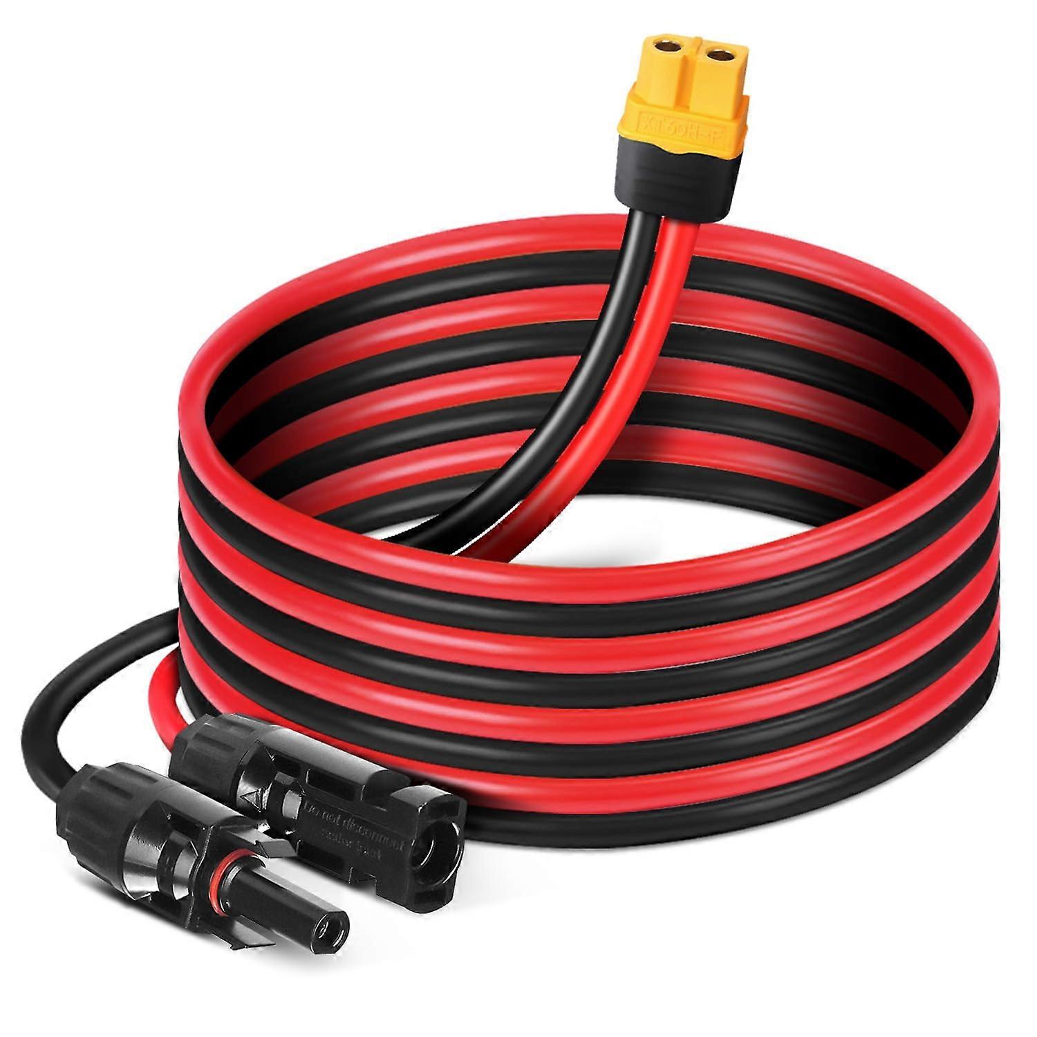 10ft 12AWG Solar Extension Cable with XT60 Connector for Extended Solar Charging Range