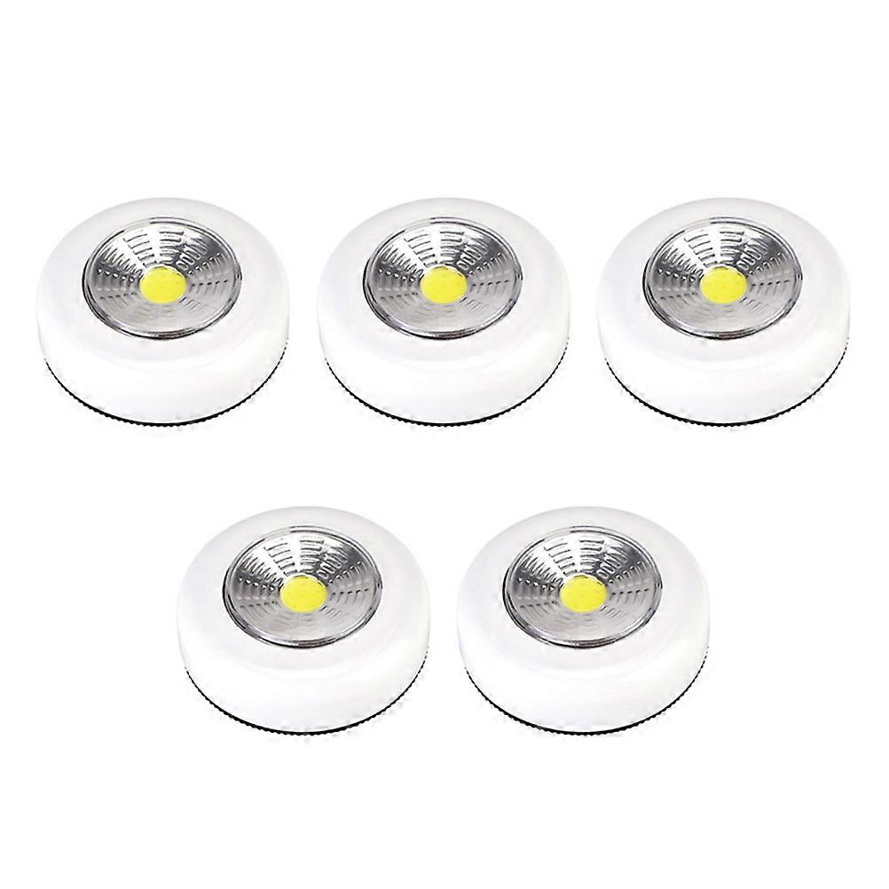 Touch LED Night Light Circle Shape Night Light for Cabinet Lighting 5Pcs