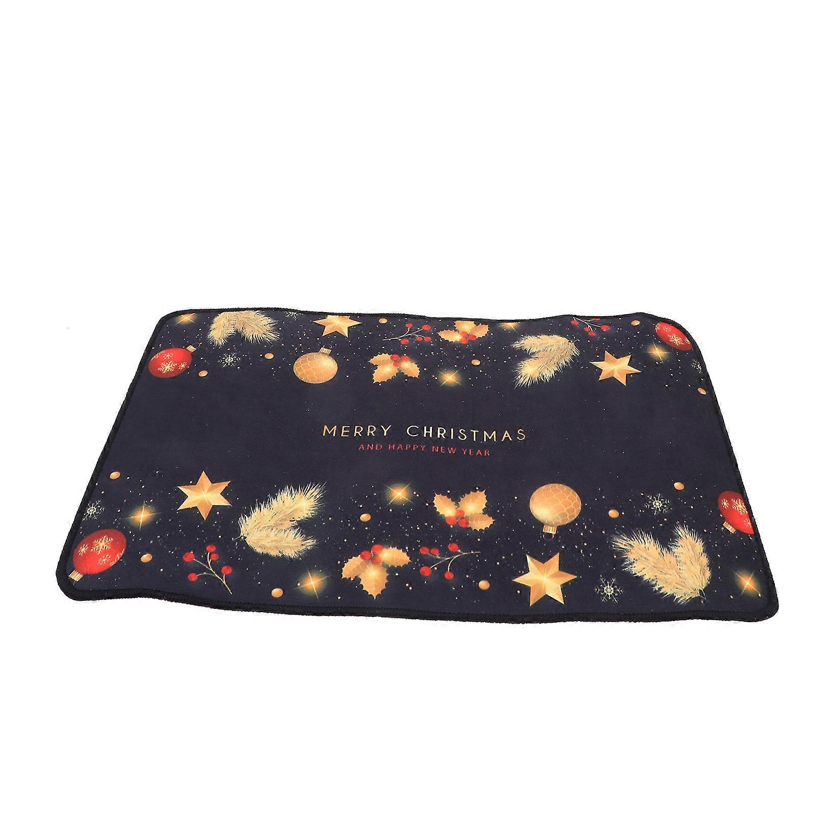 Thin Door Mat Indoor Mats For Entryway Non Slip Polyester Rectangular Stylish Design 1Pack