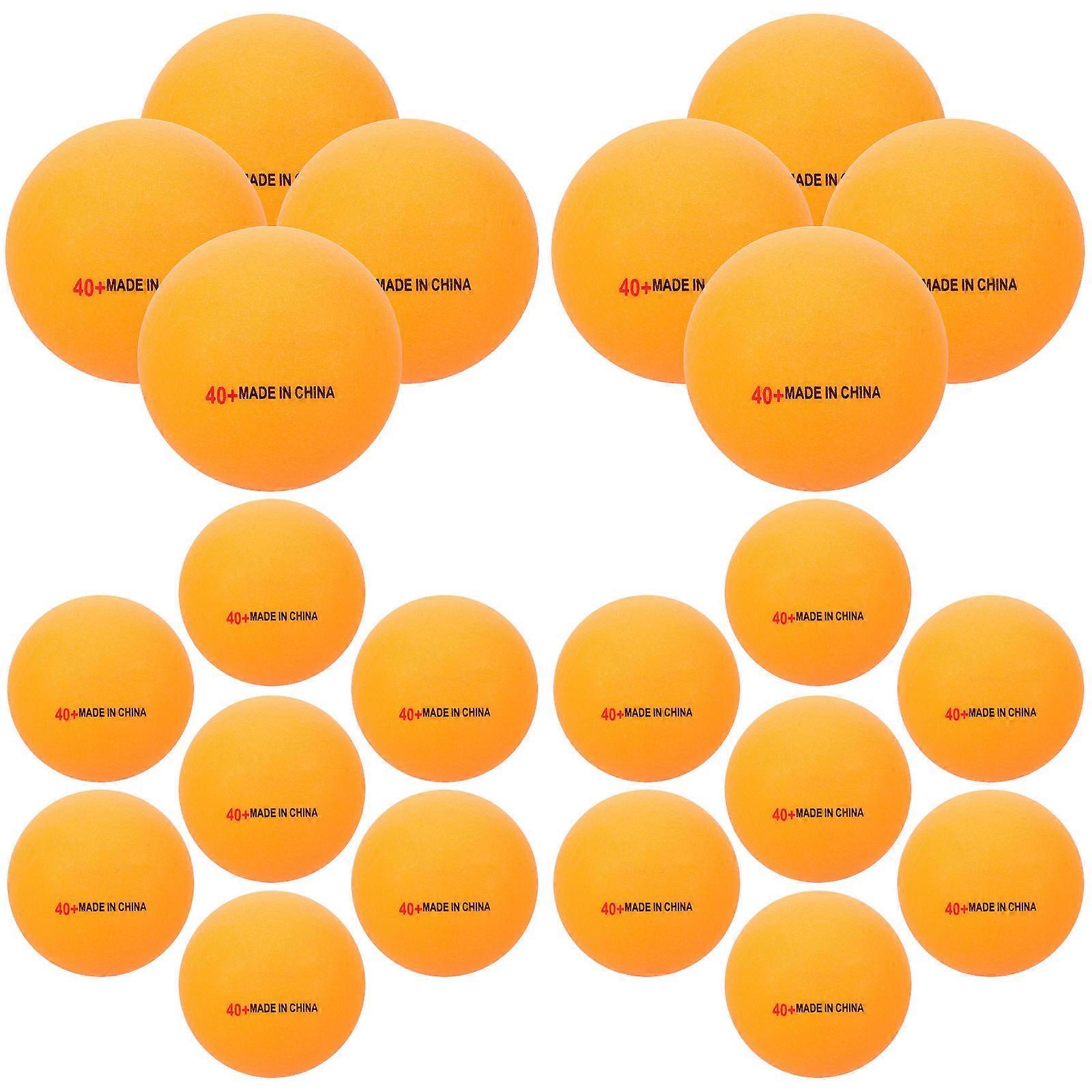 Durable Table Tennis Balls for Training 50Pcs Orange ABS Material Balls