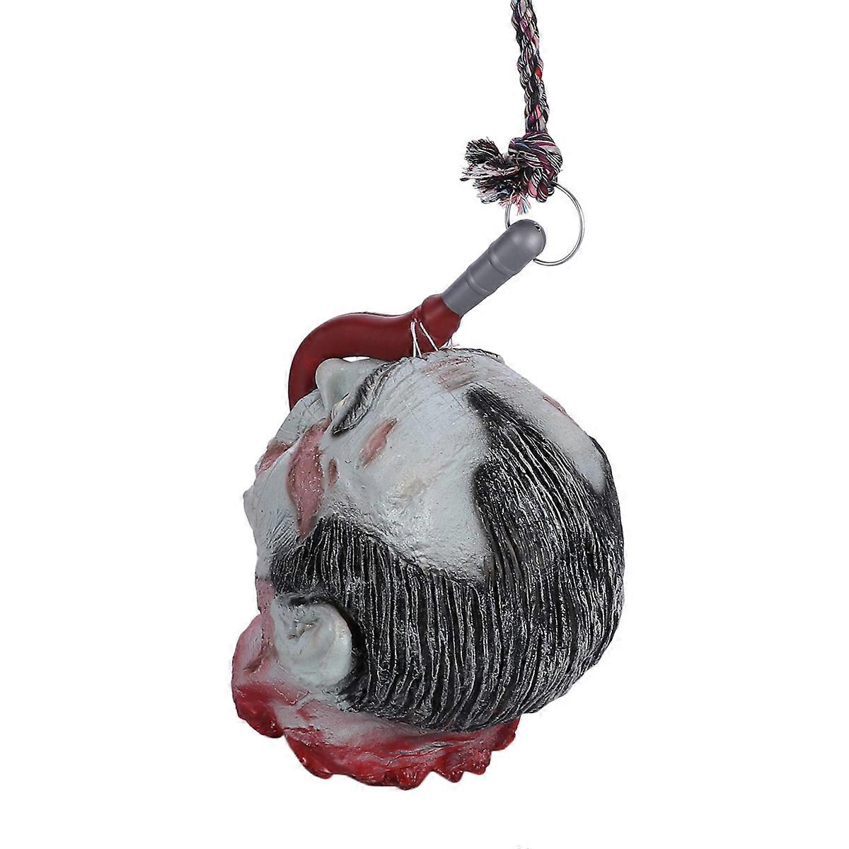 Halloween Decoration Hanging Head for Scary Decor Multi Color