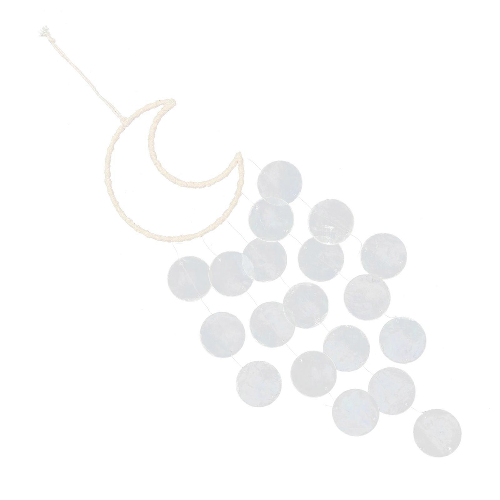 Moon Wind Bell Shell Wind Chime for Outdoor Hanging Decoration