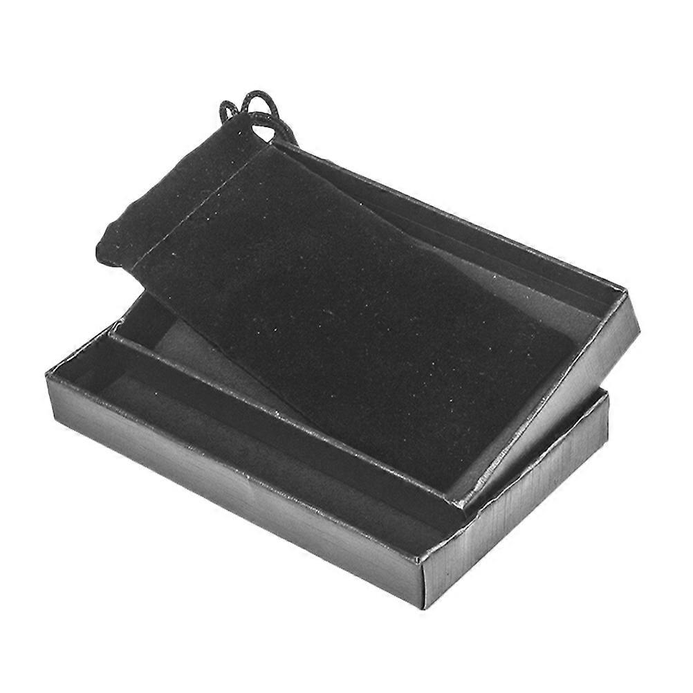 Black Cigar Cutter Gift Case for Practical Storage 1Set with Soft Interior