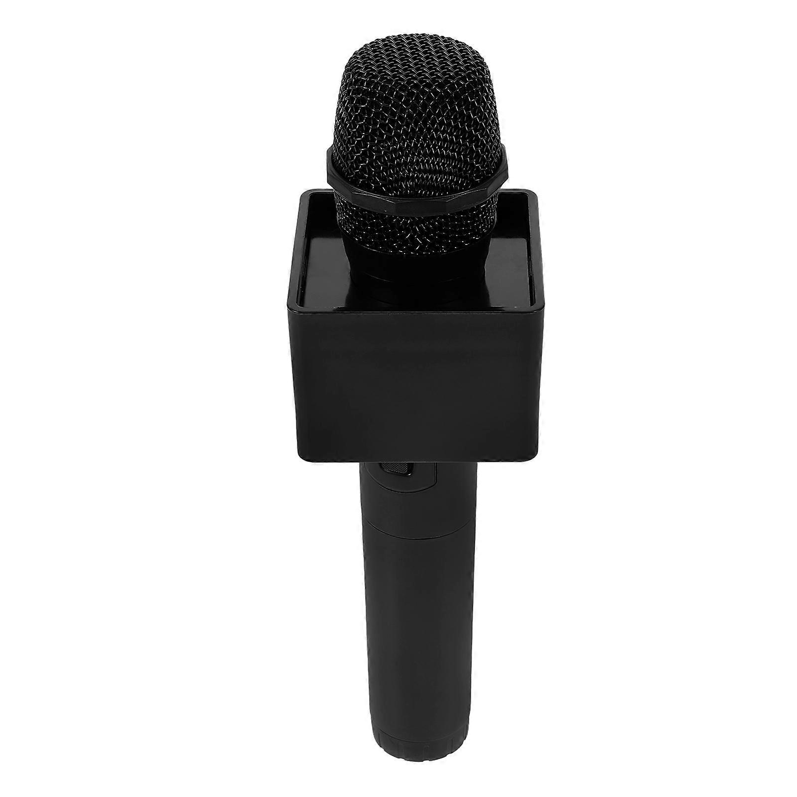 Black Plastic Fake Microphone Simulation Model for Party 3Pcs Set