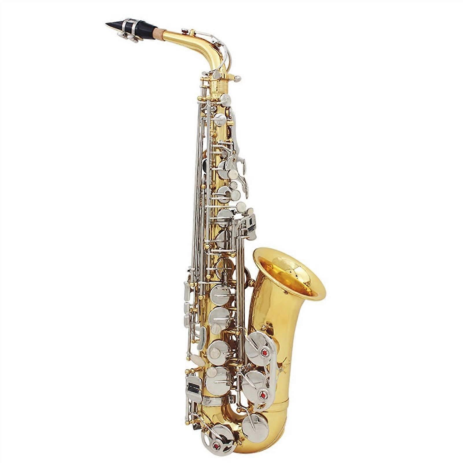 Alto Saxophone for Beginners Gold Lacquer E Flat with Case Mouthpiece Complete Kit