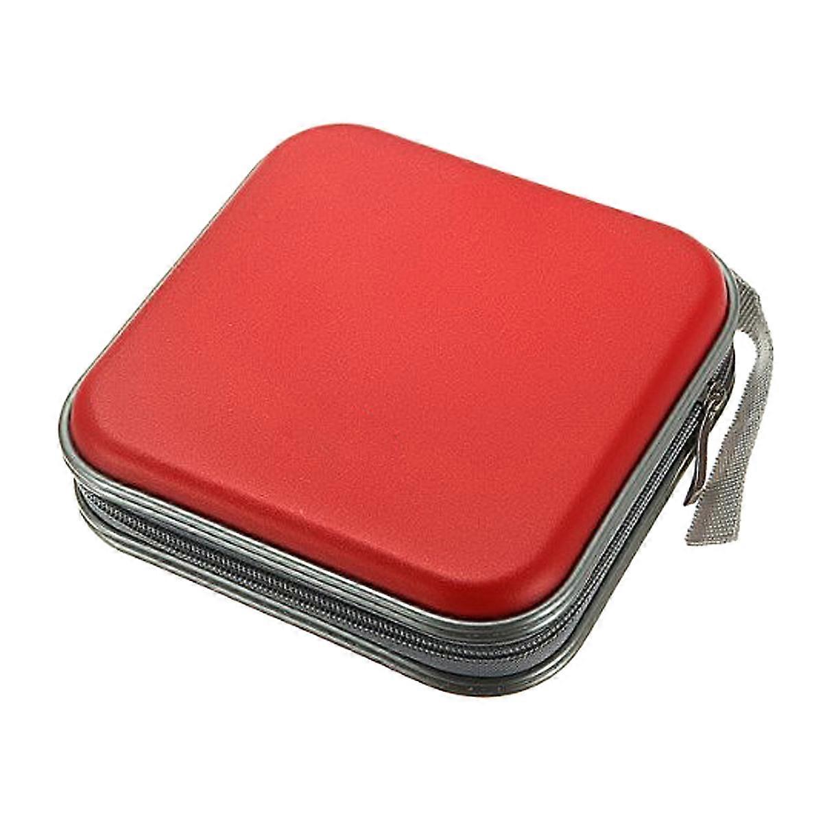 Cd Bag E40 Red Plastic Case for 40 Disc Storage