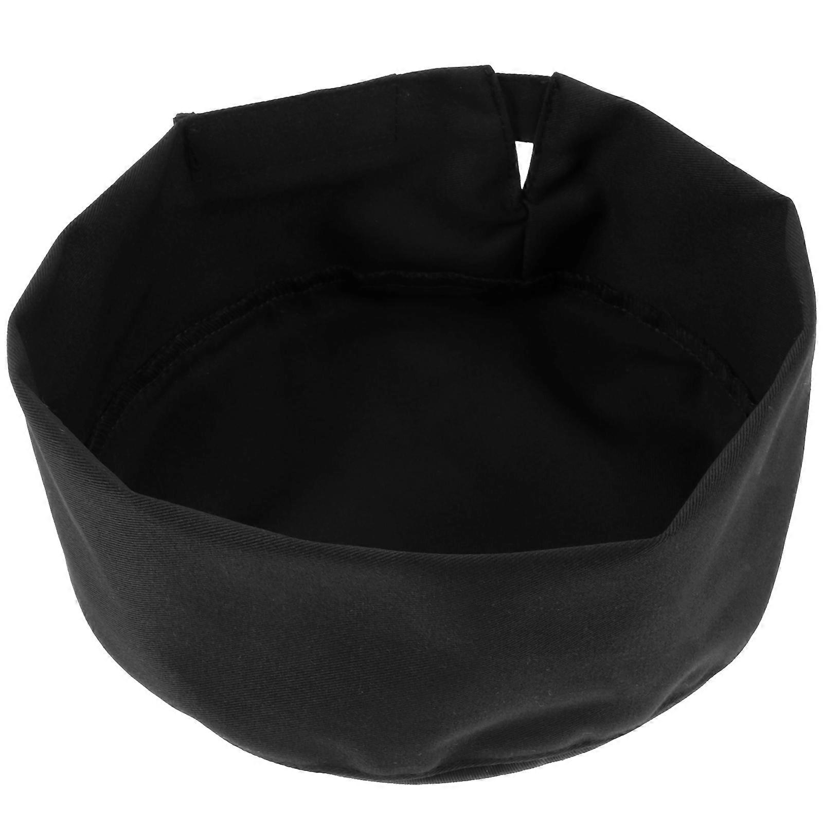 Chef Hat Black Kitchen Cooking Hat for Chef Breathable Material