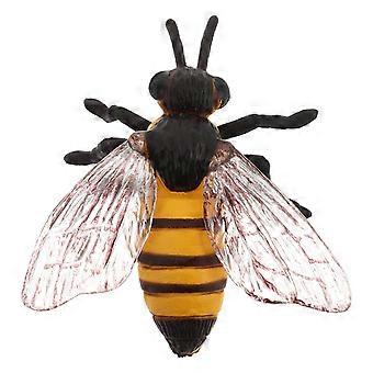 Set di 4 statuette di api giocattolo in plastica, insetti per bambini, ideali per l'apprendimento.