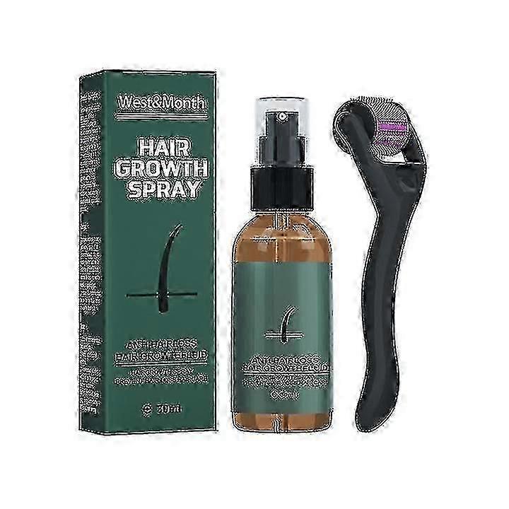 30-ml-Bartwuchs-Set, Bart-Set mit Bartroller und Bartwuchs-Serum-Spray, Bartwuchs-JKS