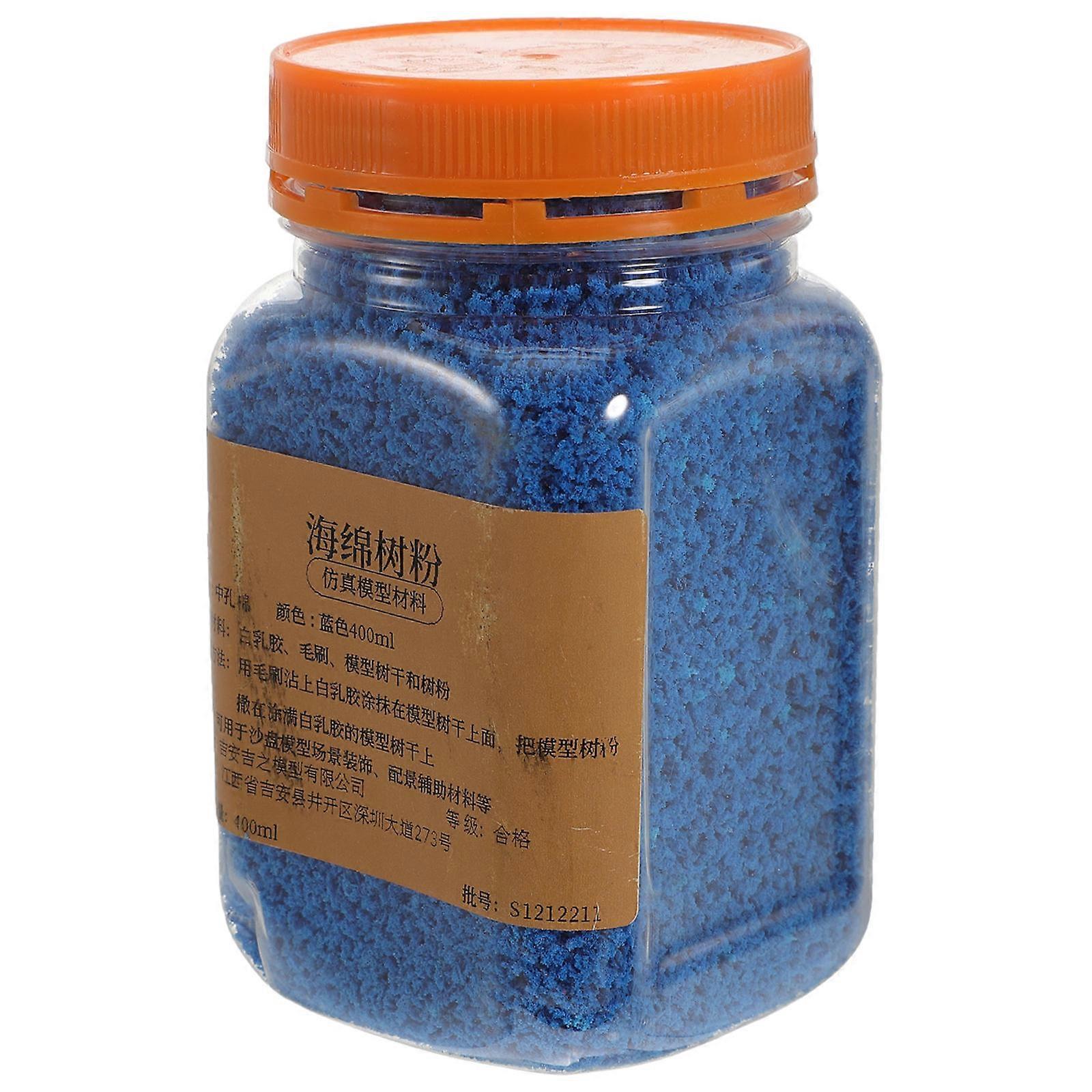 Sponge Tree Powder Landscape Basing Material for Decor 1 Bottle Blue