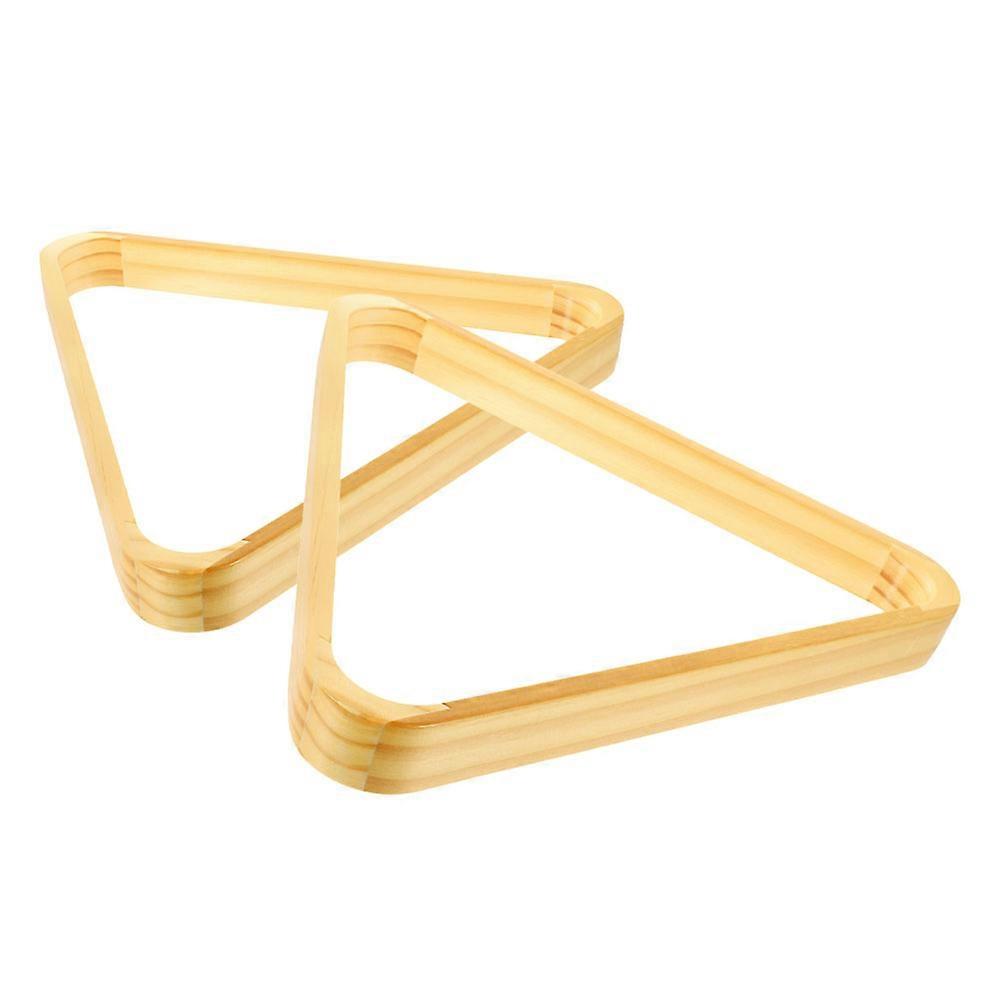 Solid Wood Billiard Triangle Rack for Pool Ball Setup 6Pcs Included