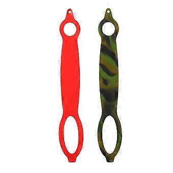 2pcs Water Bottle Carrier Grip Band Holder Strap Handheld Bottle Ring Water Bottle Bands compatible with Bike Gym Jogging Outdoor (Random Color)
